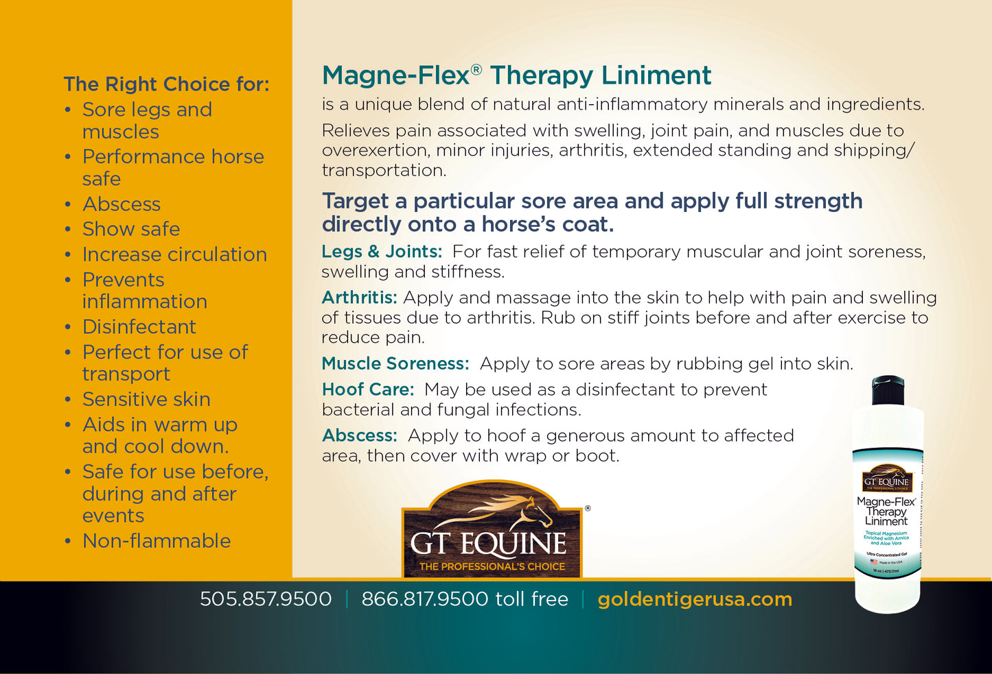 Magne-Flex Therapy Liniment - For Horses