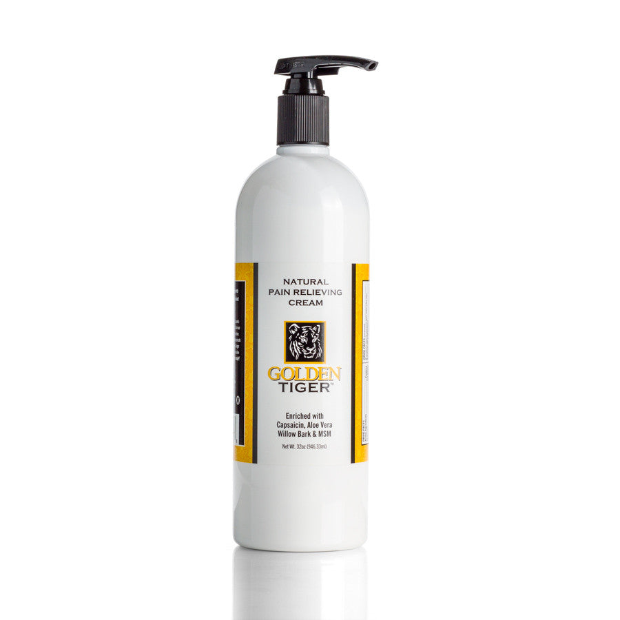 Golden Tiger Pain Relieving Cream 32oz Pump Bottle