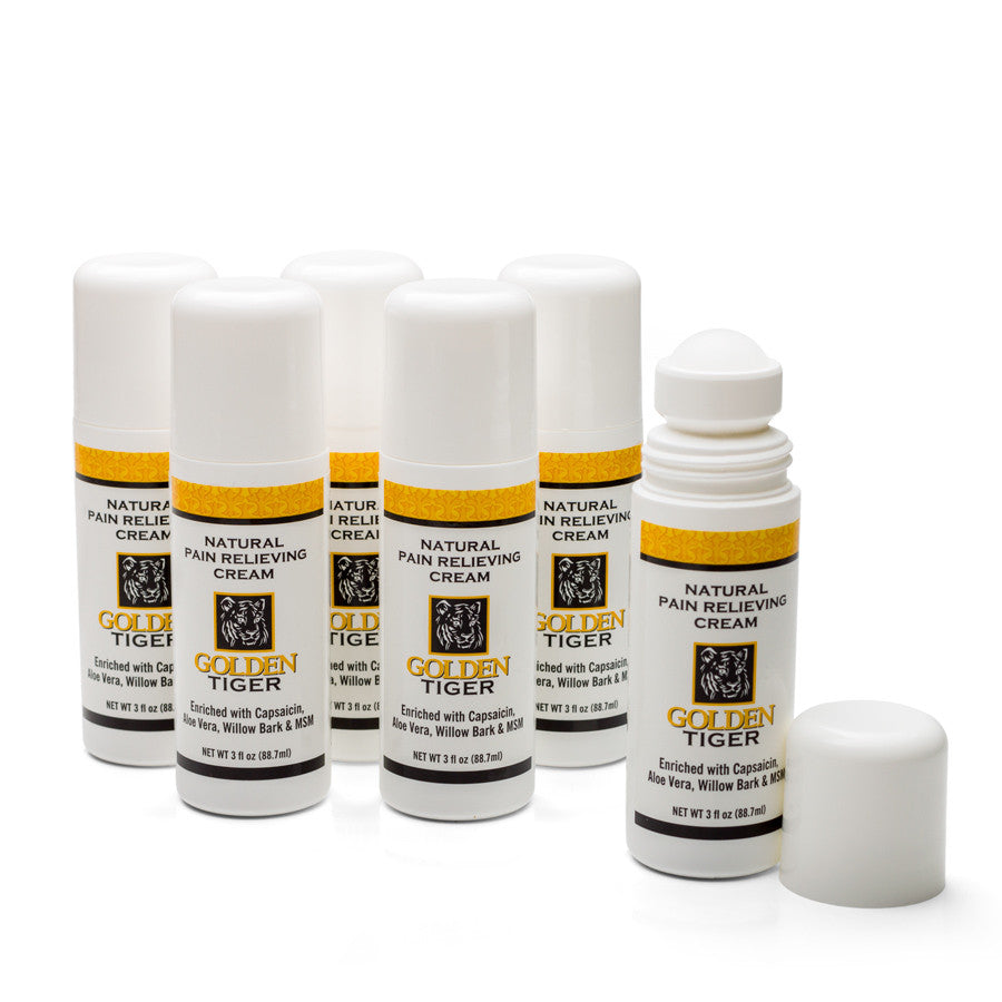 Golden Tiger Pain Relieving Cream 3oz Roll-on ( Buy 5 get 1 Free )