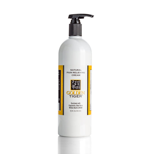 Golden Tiger Pain Relieving Cream 32oz Pump Bottle